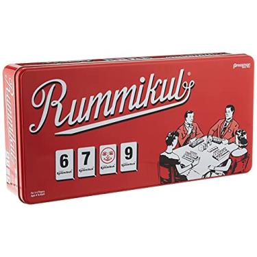 Imagem de Rummikub in Retro Tin - The Original Rummy Tile Game by Pressman Red, 5"