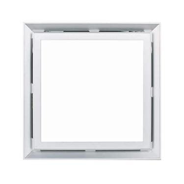 Imagem de Fã exausto Ventilador de ventilação de iluminação LED de teto integrado, ventilador de exaustão silencioso 2 em 1 com ventilador de teto de 30 × 30 × 30 cm para cozinha de banheiro Ventiladores de ven