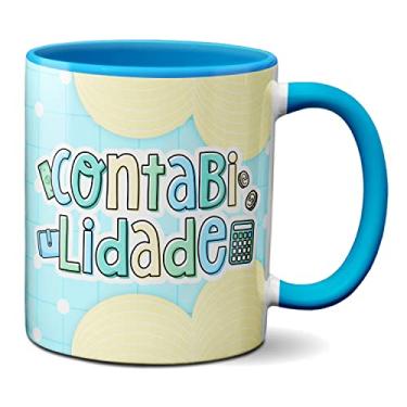 Imagem de Caneca Contador Profissão Contabilidade Criativo Presente (Azul)