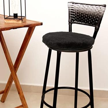 Imagem de Capa para Assento de Banqueta de Cozinha Felpuda Pelo Curto