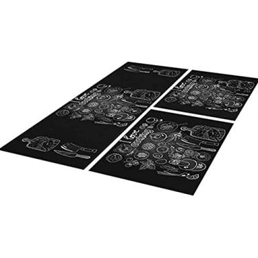 Imagem de Tapete Passadeira De Cozinha Amo Cozinhar 120x40 + 2 Capachos 60x40cm Antiderrapante