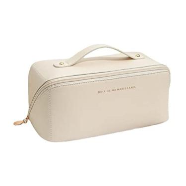 Imagem de Qudai Bolsa de cosméticos organizadora de maquiagem portátil de grande capacidade