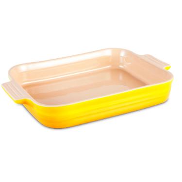 Imagem de Travessa Retangular Amarelo Soleil 32 cm Le Creuset