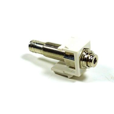 Imagem de Philmore — Adaptador modular de 3,5 mm TRRS com 4 polos para tomada fêmea em linha de chave branca para placa de parede; 45 – 778