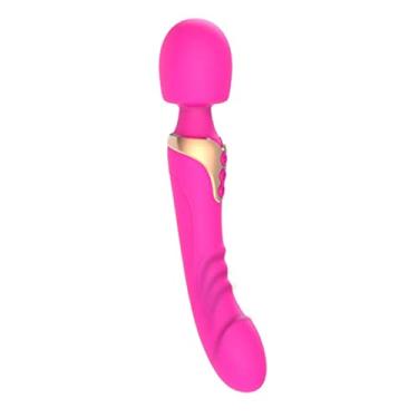 Imagem de Vibrador Poderoso Varinha Mágica 10 Modos Sexuais Estimulador Feminino Clitóris & Ponto G Massageador Erótico (Rosa)