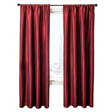 Imagem de Diplomat Decor Painel de bolso para varão Morrison liso, 213 cm, Merlot