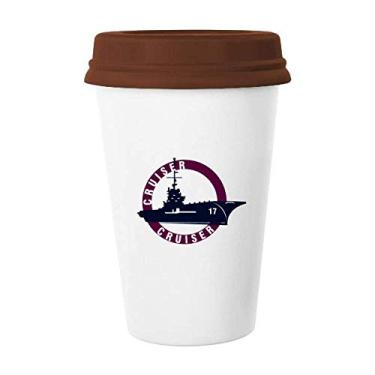 Imagem de Cruiser Military Operations Caneca do oceano Copo de cerâmica para copo de café