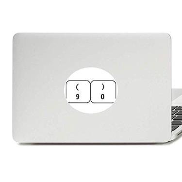Imagem de Adesivo de notebook com símbolo de teclado 9 0, vinil, emblema, gráfico, laptop, decalque