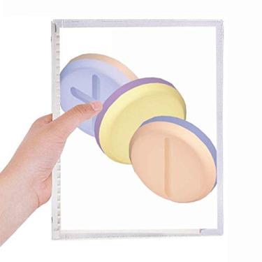 Imagem de Caderno de ilustração com estampa de pílulas para produtos de cuidados com a saúde, diário recarregável, papelaria