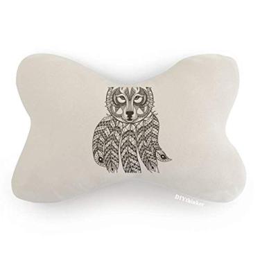 Imagem de DIYthinker Guaxinim Tinta Humana Silenciosa Acabamento de Carro Bebê Travesseiro Decoração para Encosto de Cabeça Almofada Almofada