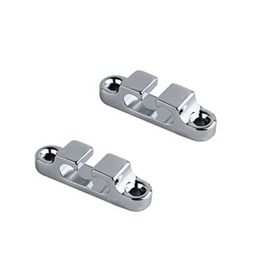 Imagem de Guyker 2 peças de retentor/guia de cordas para cabeçote de baixo elétrico, corda de árvore, guia de fivela para baixo, ranhura SR4, cromado