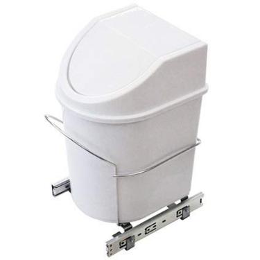 Imagem de Lixeira Unitária De Base 12l Deslizante Inox Jomer 3317