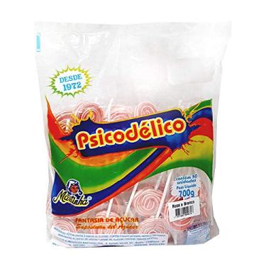 Imagem de Pirulito Psicodélico Branco e Rosa c/50 - Martinha