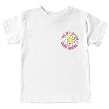 Imagem de Camiseta feminina tamanho 8 camiseta de manga curta unissex ON My Moms Last Nerve divertida camiseta estampada para roupas de meninas grandes, Branco, 13-14 Years