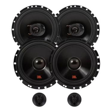 Imagem de Kit Par de Alto Falantes 6  JBL FLEX4 6TRFX55 110W + Kit 2 Vias 6  JBL FLEX4 62VFX55 110W