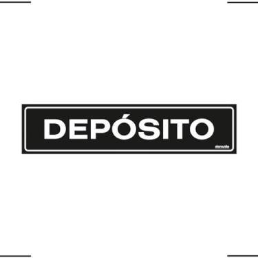 Imagem de Placa De Sinalização Depósito 30x7 Ekomunike - A-411 F9e