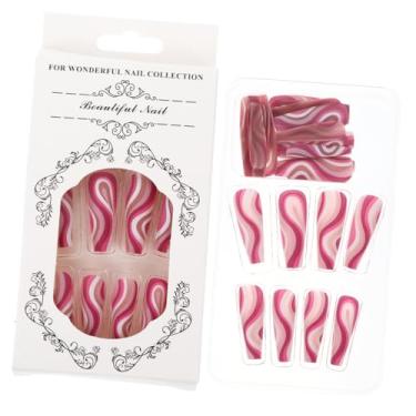 Imagem de DOITOOL 24 Unidades Usando Adesivos De Unhas Decalques De Unhas Decoração De Unhas Cola Em Unhas Postiças Pregos De Caixão Transparentes Falsa Manicure Mulheres Abdômen Pedaço De