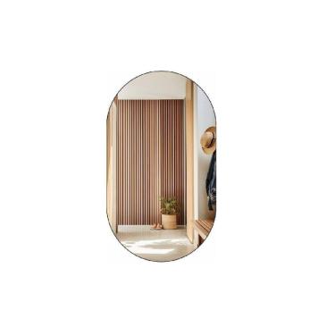 Imagem de Espelho Decorativo Orgânico 40cmx25cm E07, Moderno Luxo Sala Quarto Banheiro Incolor