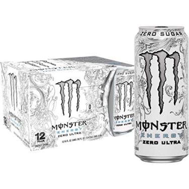 Imagem de Monster Energy Zero Ultra, Sugar Free Energy Drink, 16 Ounce (Pack of 12)