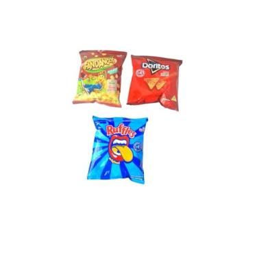 Imagem de Mini Salgadinho Elma Chips Salgadinho Doritos + fandangos+ Ruffles Kit 120un