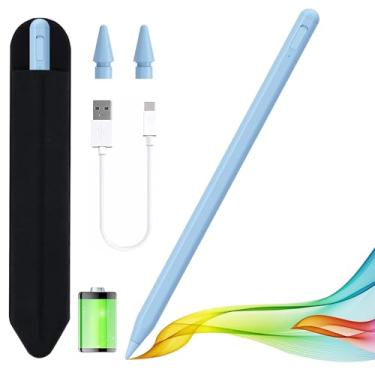 Imagem de Caneta Stylus para iPad 2018-2025 com rejeição de palma, Apple Pencil para Pad de 11ª/10ª/9ª/8ª/7ª/6ª geração, iPad Pro 11/12,9 polegadas, iPad Air 2025, 27,9 e 13 polegadas (M3/2), 5ª/4ª/3ª geração