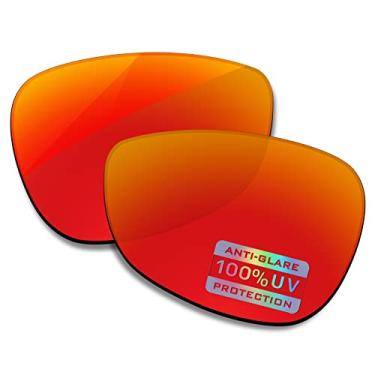 Imagem de Bowyer Lentes de reposição polarizadas para óculos de sol Oakley Crosshair 1.0 2005 - Espelho vermelho fogo