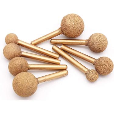 Imagem de 6mm haste 12/14/16/18/20/25mm bola soldada diamante moagem jade peeling pedra escultura cabeça de moagem, 46,16mm