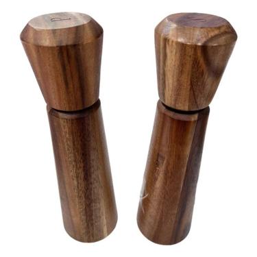 Imagem de Conjunto Moedores Em Madeira Saleiro E Pimenteiro 28cm