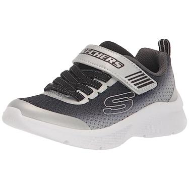 Imagem de Skechers Microspec - Zorva para meninos, Preto/prata, 1 Little Kid