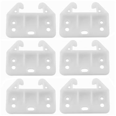 Imagem de AXLIZER 6 peças de guias de gaveta de plástico, trilho de gaveta, suporte de guia de gaveta para cômoda