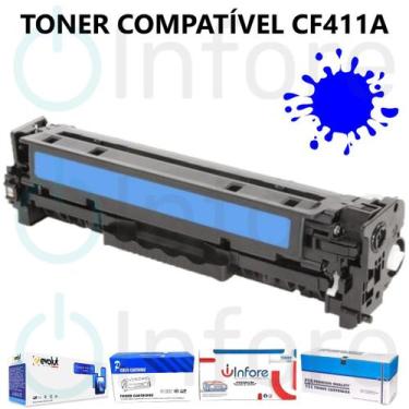 Imagem de Cartucho de Toner 411A CF411A 411 Cyan Compatível para M452DW M452DN M