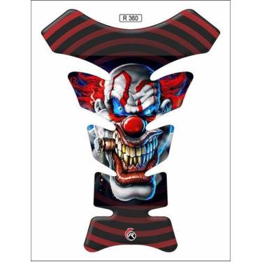 Imagem de Protetor De Tanque Adesivo Tankpad Palhaço Clown Dark T360 - Resitank