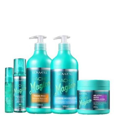Imagem de Lowell Cacho Magico Shampoo 500g Creme Modelador 500g Gelatina 450g Ol