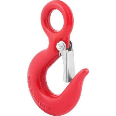 Imagem de Gancho olhal fixo 1/4" 0,75t com trava uso leve - Vonder
