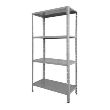 Imagem de Estante 4 Prateleiras Reguláveis Aço 67cm Multiuso Cinza - BMS Móveis