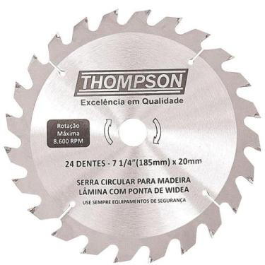 Imagem de Serra Videa MD 185 = 7 Pol 1/4 x 36 Dentes Thompson