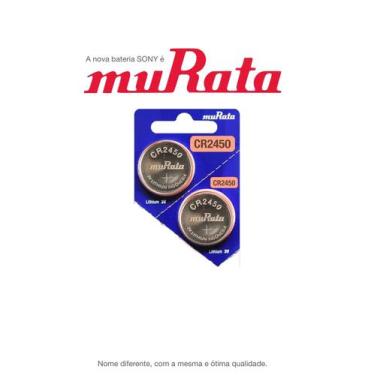Imagem de 2 Baterias Murata CR2450 DL2450 ECR2450 Célula de Moeda de Lítio de 3V