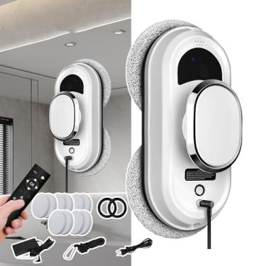 Imagem de CHOGNHAN Robô De Limpeza De Vidro Inteligente 5600pa,Limpador AutomáTico Inteligente,Uso úMido Ou Seco,Aspirador De Pó De Janela Com Controle Remoto