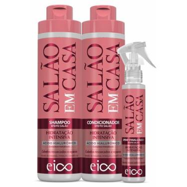 Imagem de Eico Salão em Casa Hidratação Intensiva Sh e Cond 1550ml + Spray 120ml
