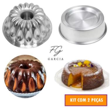 Imagem de Kit De 1 Forma Suíça Gota Para Bolo Bundt Bolo Nórdico Nordic Cake + 1