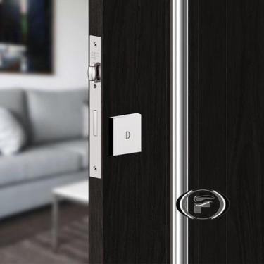 Imagem de Fechadura Rolete 841 Tetra Roseta Quadrada 3f, 55MM, CROMADA