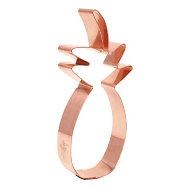 Imagem de Cortador de biscoito de abacaxi de 7,5 x 12,7 cm - Cortador de biscoito de cobre feito à mão por The Fussy Pup