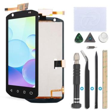 Imagem de YWLRONG Substituição de tela Zebra TC70 para Zebra TC70 TC72 TC75 TC77 Display LCD Touch Screen Digitalizador Substituição com ferramentas (com moldura)