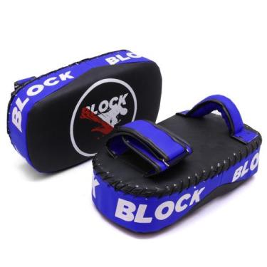 Imagem de Aparador de chute muay thai aparador muay thai - BLOCK FITNESS, Azul