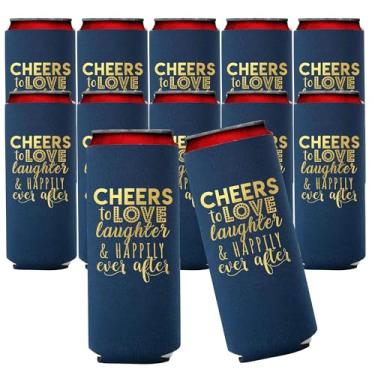 Imagem de Decorações para latas de casamento – 12 Cheers to Love Laughter and Happily Ever After, lembrancinhas de jantar de ensaio, artigos de casamento – chás de panela, lembrancinhas de festa de noivado