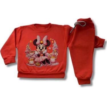 Imagem de Conjunto Moletom infantil Bebê Menina Grosso Roupa de Frio - Timiliki,