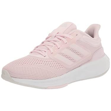 Imagem de adidas Tênis de corrida feminino Ultrabounce, Quase rosa/branco/branco cristal (largura), 9.5 Wide