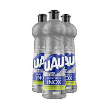 Imagem de Kit 3 Limpador Uau Limpa Inox Especialidades squeeze 500ml - Seu espec