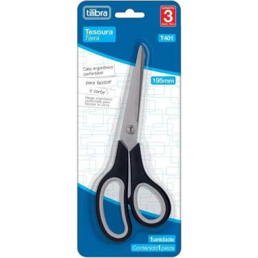 Imagem de Tesoura Comfort Grip 195mm T401 Preta TILIBRA