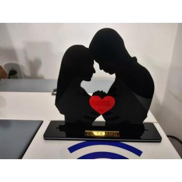 Imagem de Display de Mesa Silhueta Namorados - Presente Dia dos Namorados - Hobb